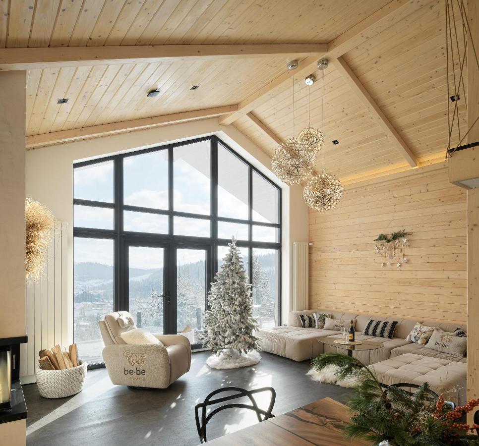 Be Be Chalet - Premium Jacuzi & Private Pool Bukovel Exteriör bild