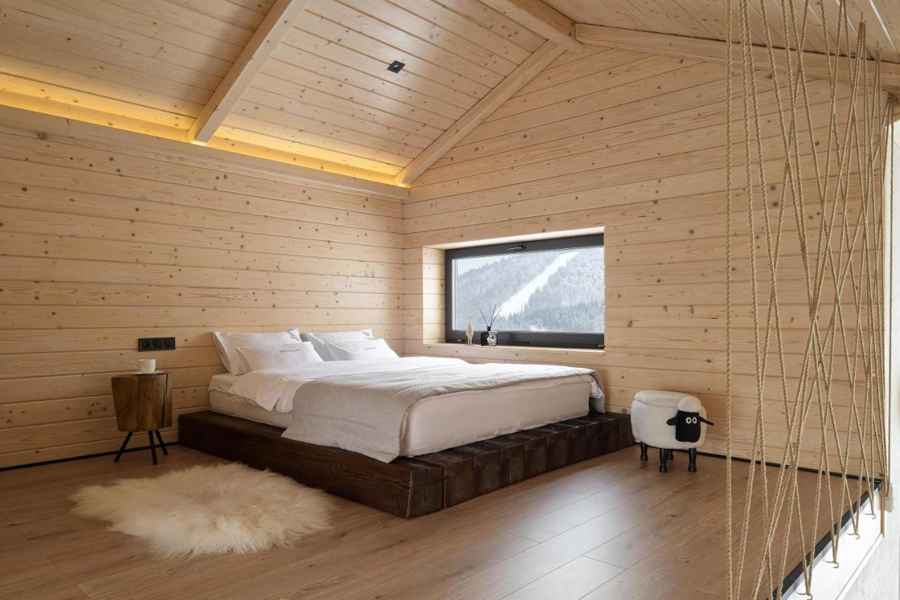 Be Be Chalet - Premium Jacuzi & Private Pool Bukovel Exteriör bild